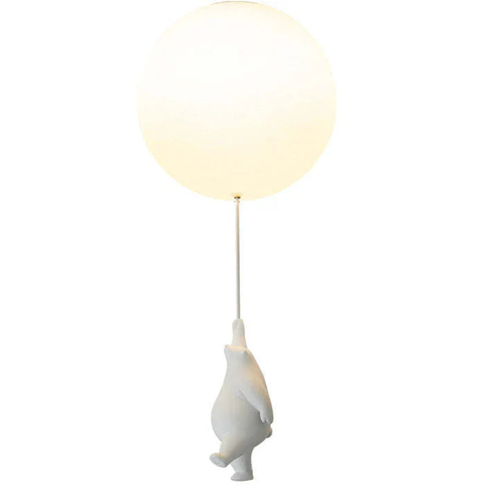 CloudBear Kids Ceiling Light Bear Balloon LED Pendant for Nursery and Bedroom