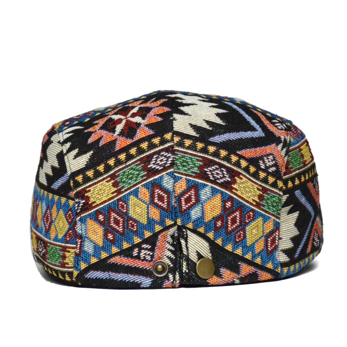 Colorful Retro Flat Cap with Adjustable Fit and Breathable Cotton for All Season Style