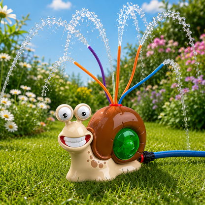 Colourful Snail Water Sprinkler for Garden Play