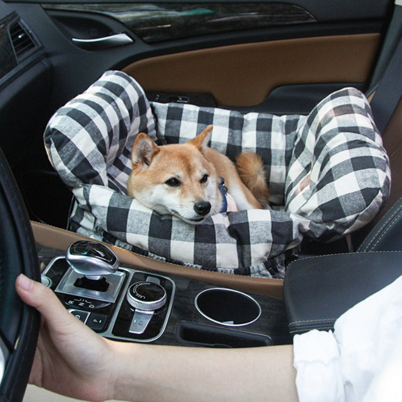 ComfyRide Dog Car Seat Bed Soft Travel Pet Carrier