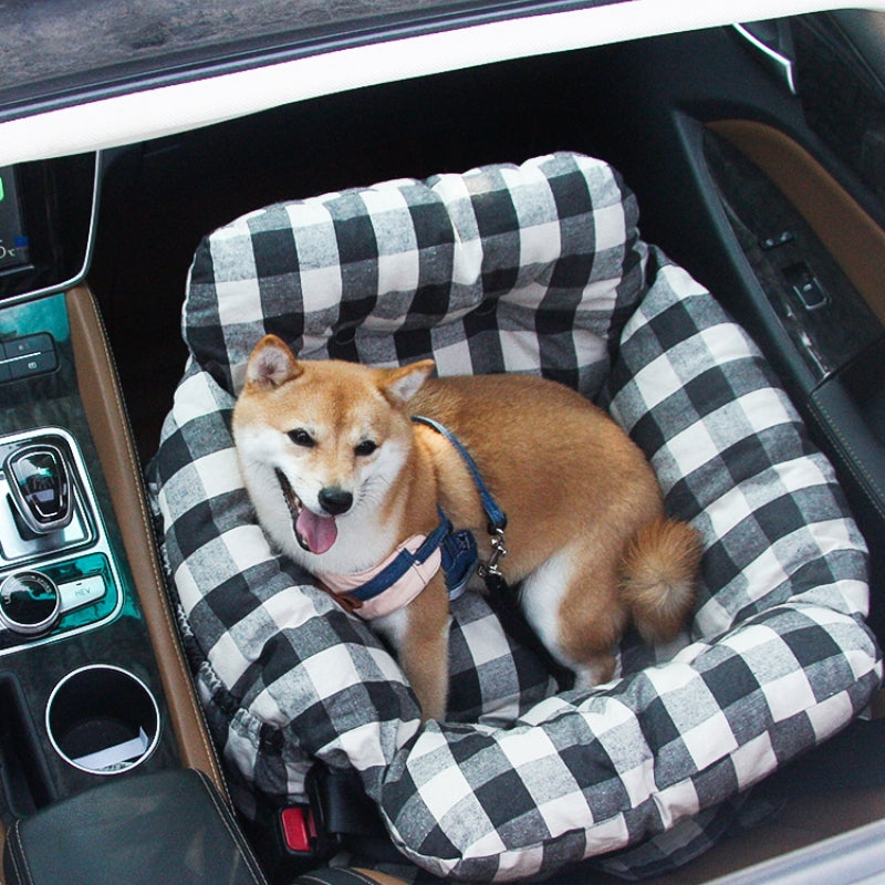 ComfyRide Dog Car Seat Bed Soft Travel Pet Carrier