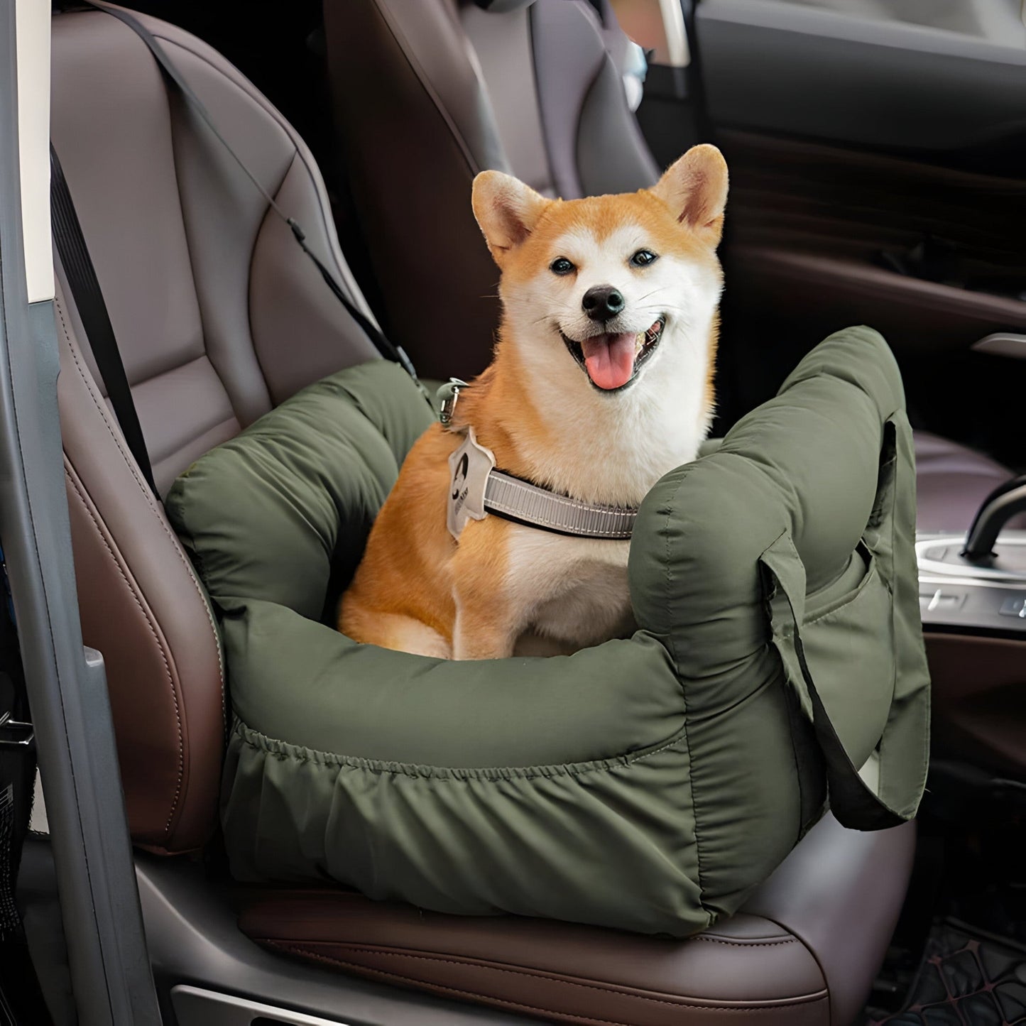 ComfyRide Dog Car Seat Bed Soft Travel Pet Carrier