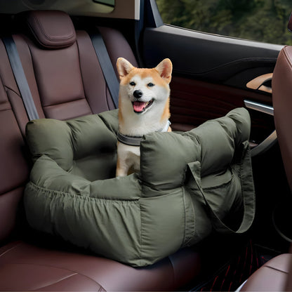 ComfyRide Dog Car Seat Bed Soft Travel Pet Carrier