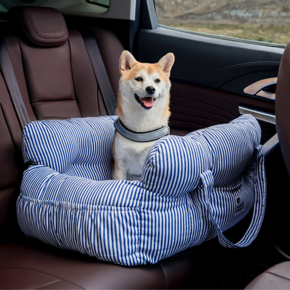 ComfyRide Dog Car Seat Bed Soft Travel Pet Carrier