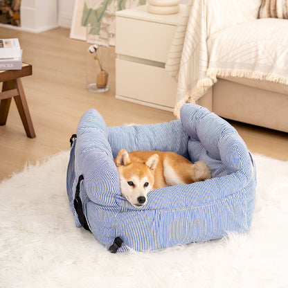 ComfyRide Dog Car Seat Bed Soft Travel Pet Carrier