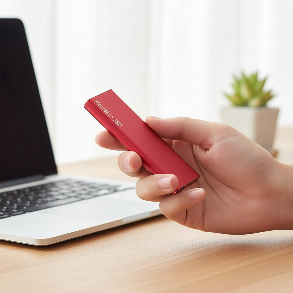 Compact USB C Portable External SSD Storage Drive