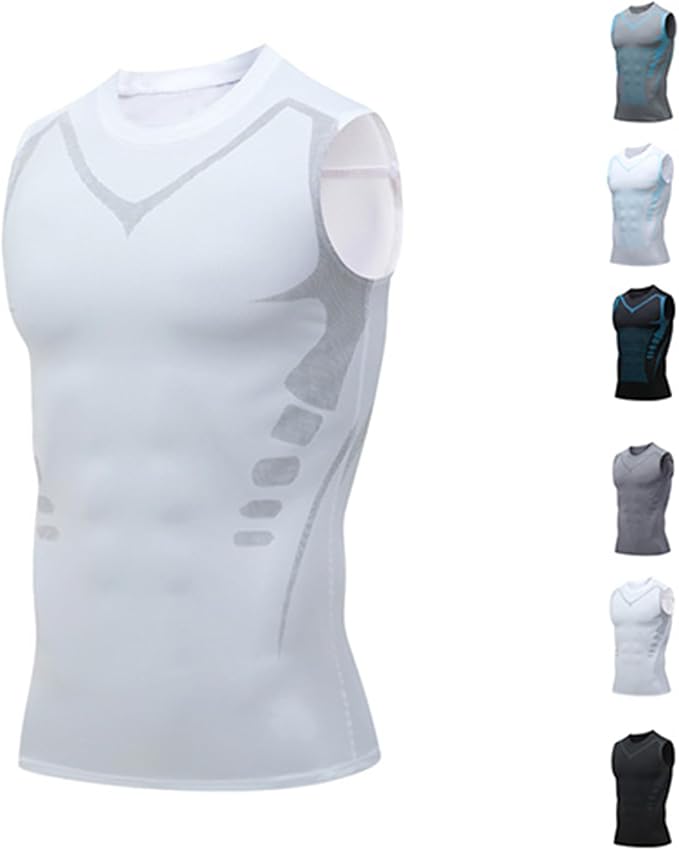 Compression Shaping Vest with Posture Support and Breathable Nylon Blend
