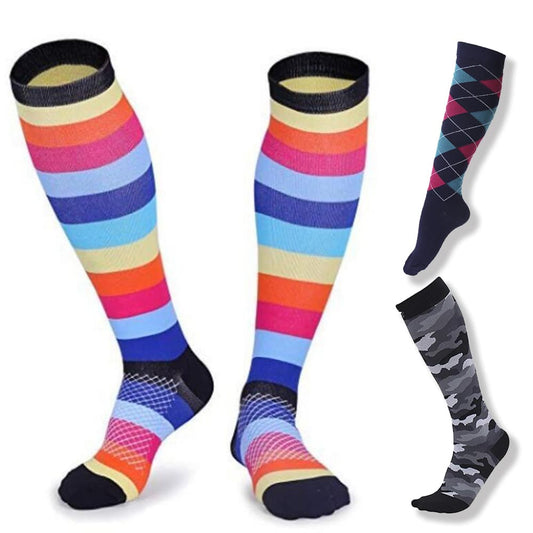 Compression Support Socks Set of 3 Pairs for Everyday Comfort