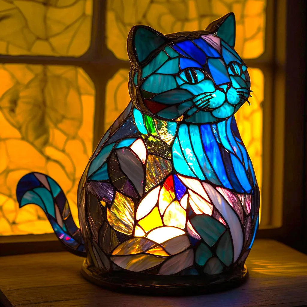 Contemporary Art Inspired Table Lamp Handmade Ambient Lighting