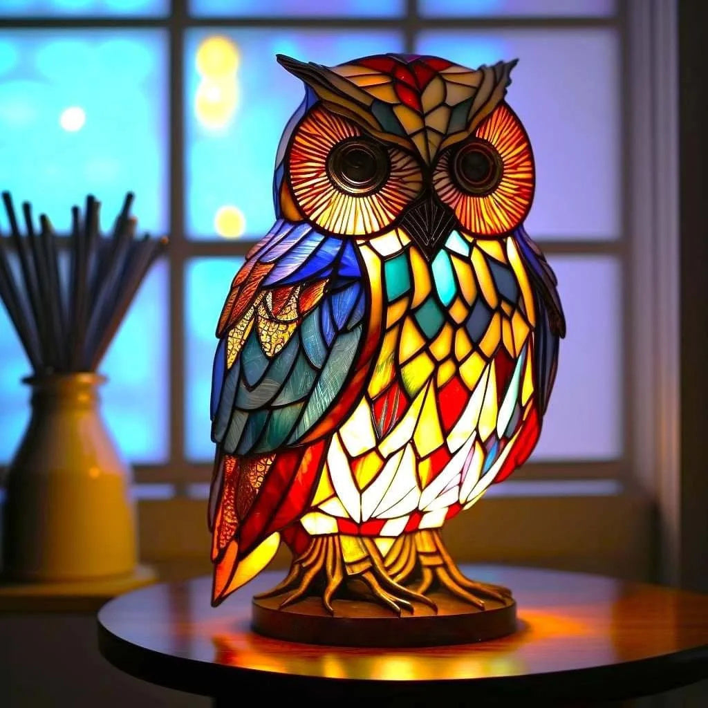 Contemporary Art Inspired Table Lamp Handmade Ambient Lighting