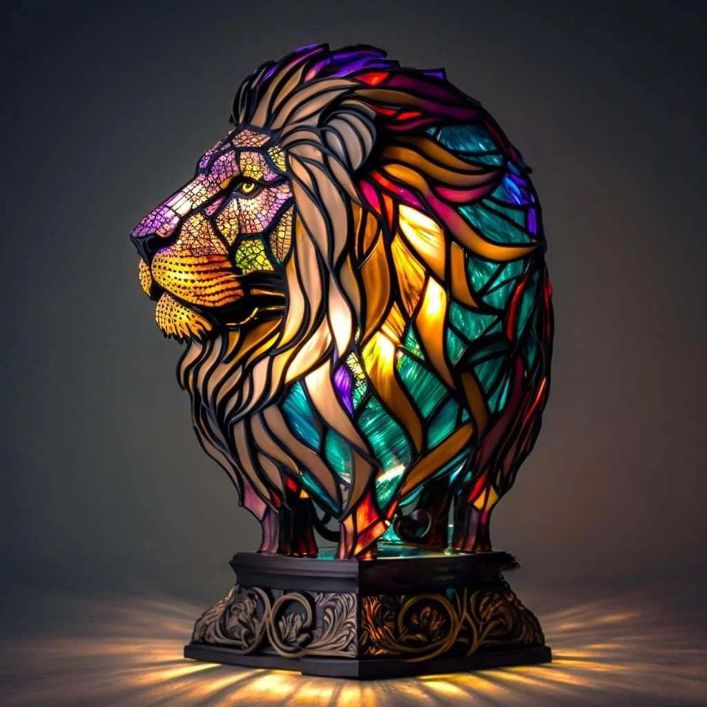 Contemporary Art Inspired Table Lamp Handmade Ambient Lighting