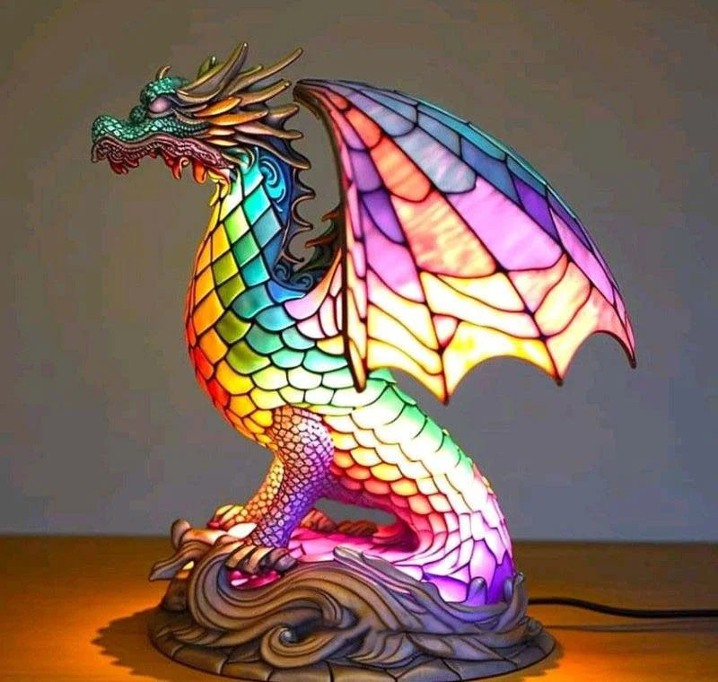 Contemporary Art Inspired Table Lamp Handmade Ambient Lighting