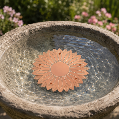 Copper Bird Bath Purifier Flower Disc for Algae Control