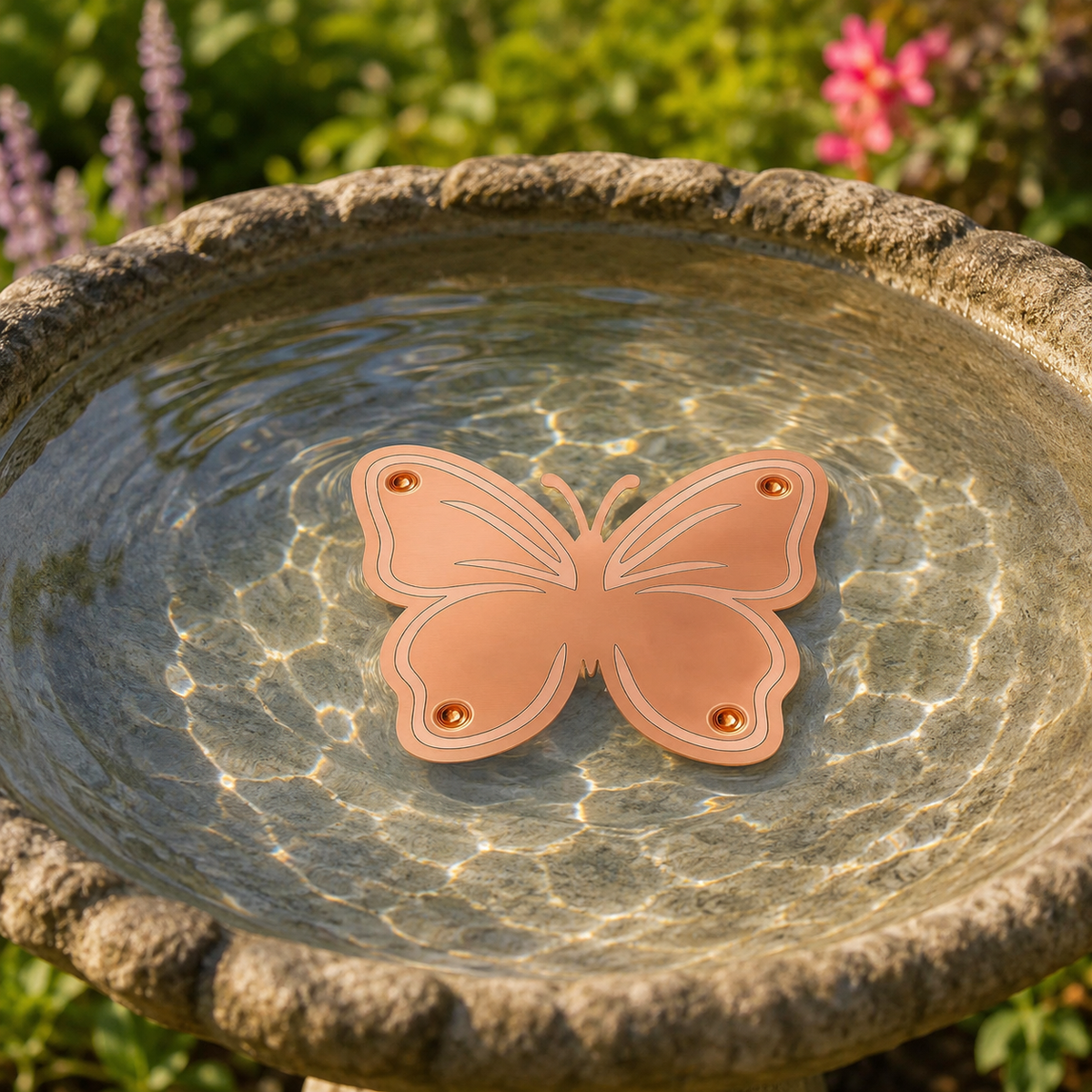 Copper Bird Bath Purifier Flower Disc for Algae Control