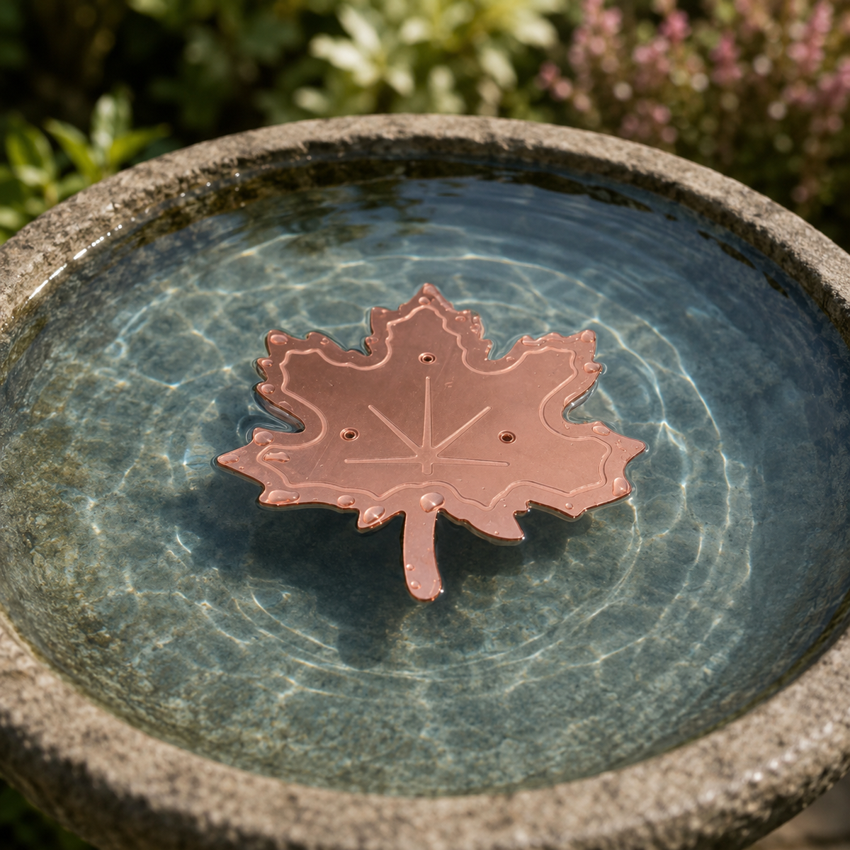 Copper Bird Bath Purifier Flower Disc for Algae Control
