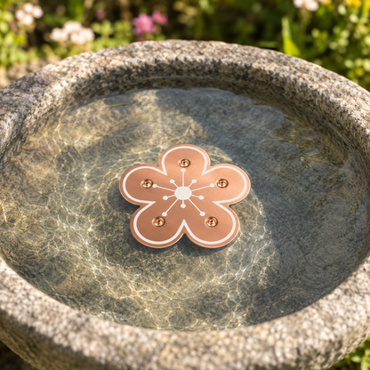 Copper Bird Bath Purifier Flower Disc for Algae Control