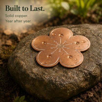 Copper Bird Bath Purifier Flower Disc for Algae Control