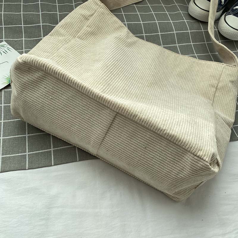 Cord Canvas Crossbody Bag Stylish Everyday Shoulder Bag
