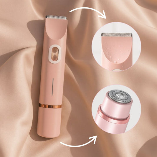 Cordless Electric Body Shaver with Wet and Dry Use and 2-in-1 Attachments