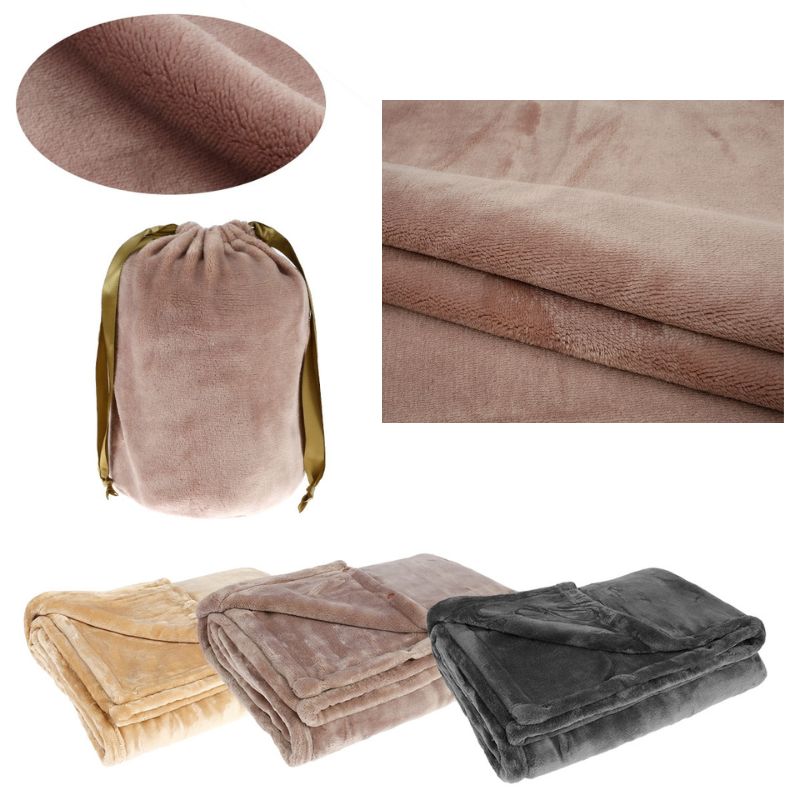 Cordless Heated Blanket USB Rechargeable Soft Flannel Throw