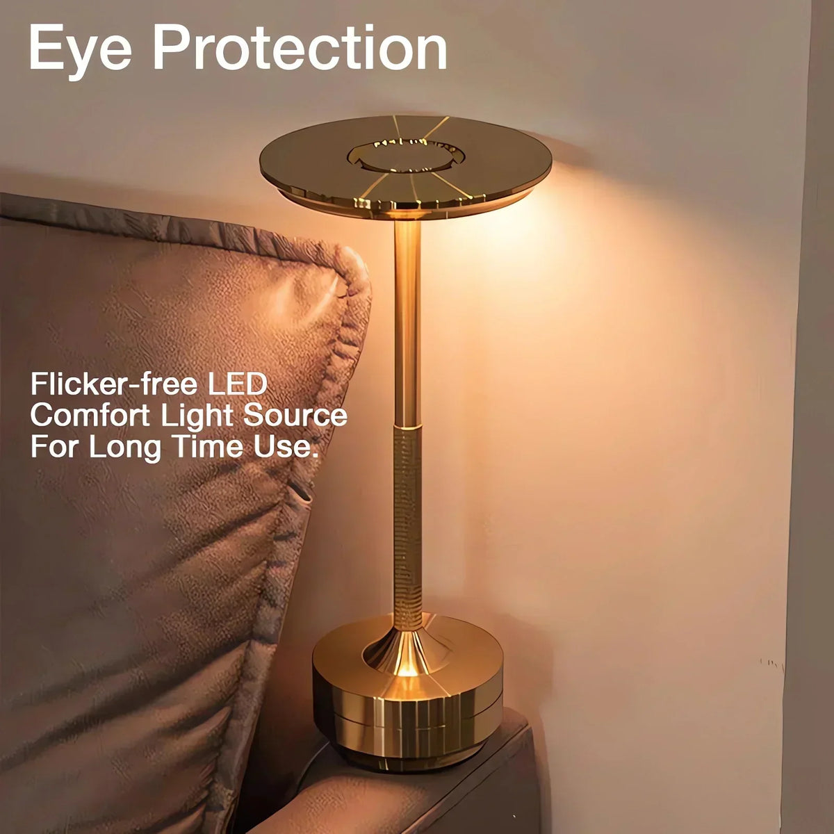Cordless Rechargeable Table Lamp with Touch Control