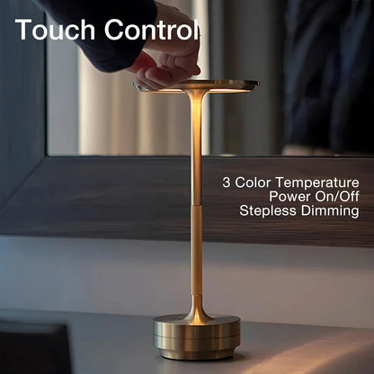 Cordless Rechargeable Table Lamp with Touch Control