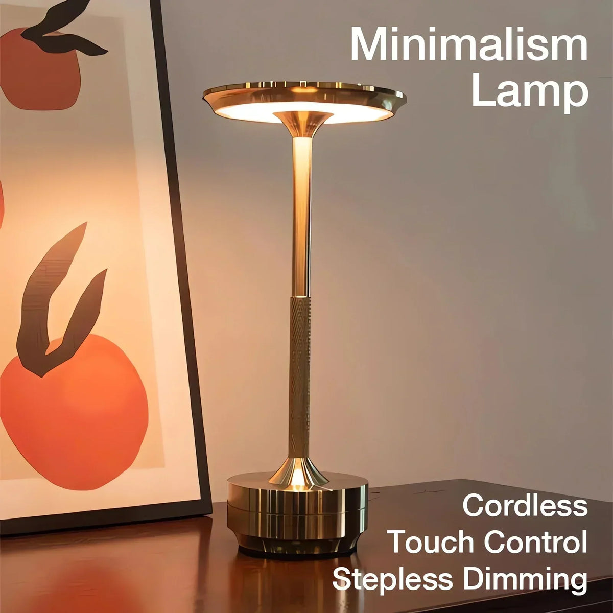 Cordless Rechargeable Table Lamp with Touch Control