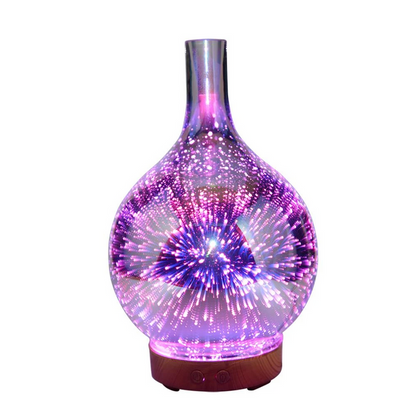 CosmicBreeze Aromatherapy Diffuser LED Light Mist Humidifier for Relaxation