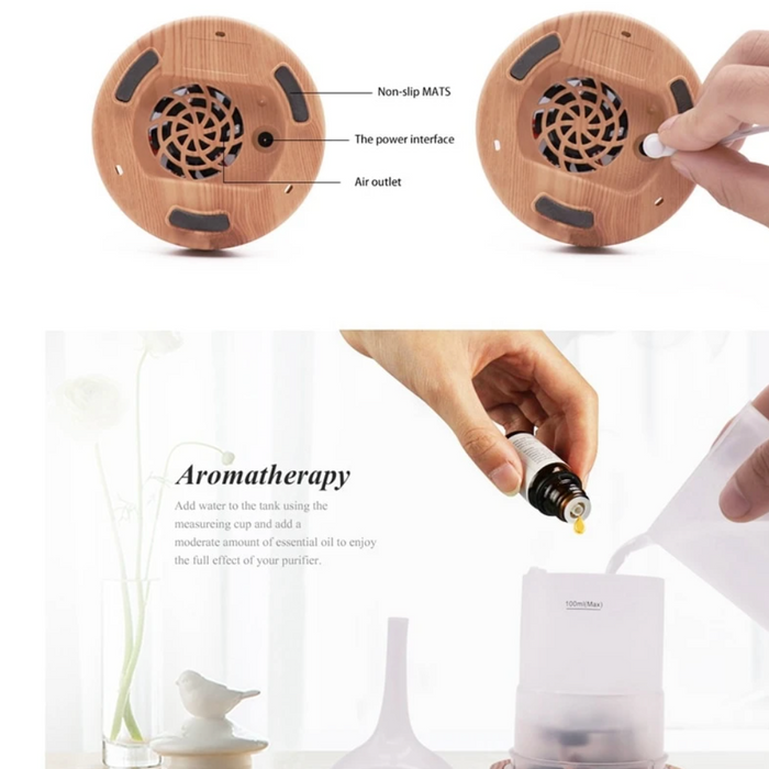 CosmicBreeze Aromatherapy Diffuser LED Light Mist Humidifier for Relaxation