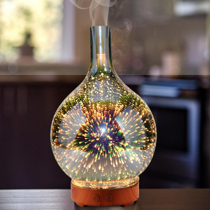 CosmicBreeze Aromatherapy Diffuser LED Light Mist Humidifier for Relaxation