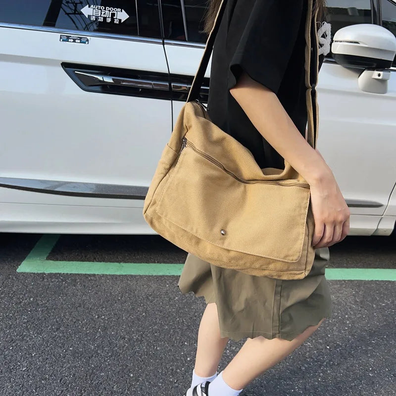 CrossStream Canvas Messenger Sling Bag Stylish Shoulder Bag for Everyday Use