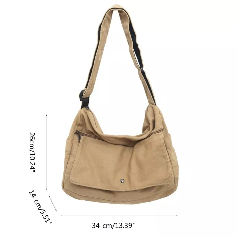 CrossStream Canvas Messenger Sling Bag Stylish Shoulder Bag for Everyday Use