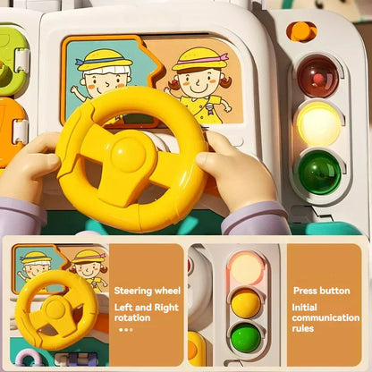 CurioBoard Interactive Busy Board for Kids Learning and Play