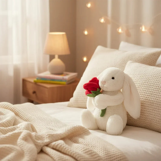 Coniglietto Bunnycat di peluche, animale imbalsamato carino