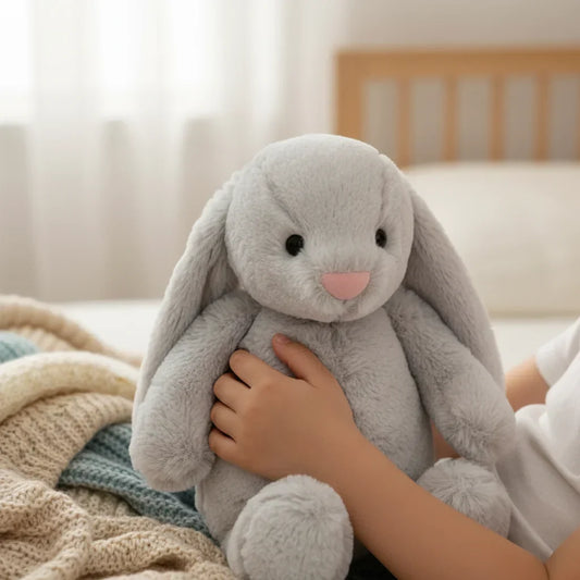 Giocattolo di peluche a forma di coniglietto Bunnycat, bambola regalo carina