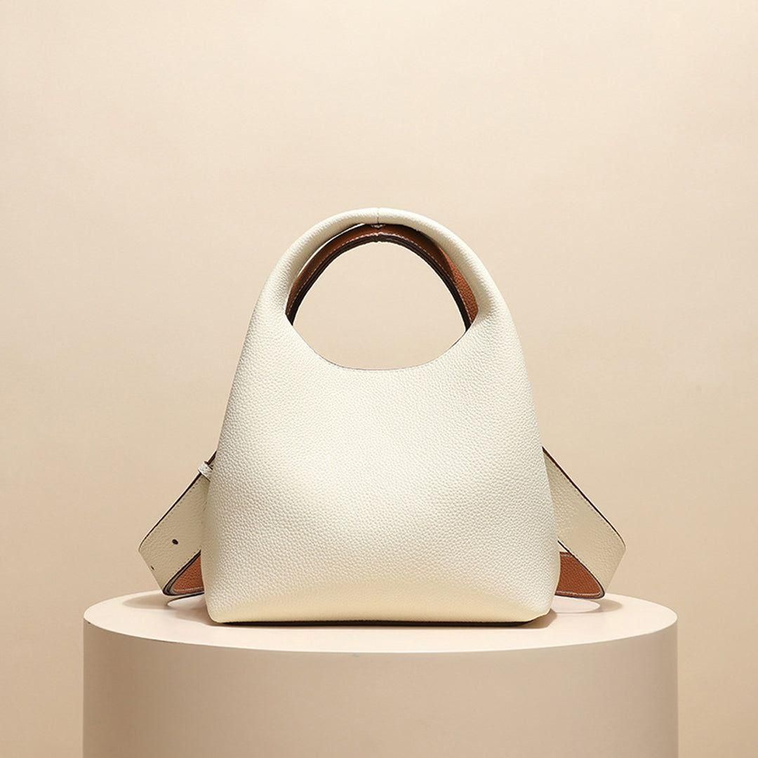 Davina Genuine Leather Shoulder Bag Vintage Style Everyday Handbag