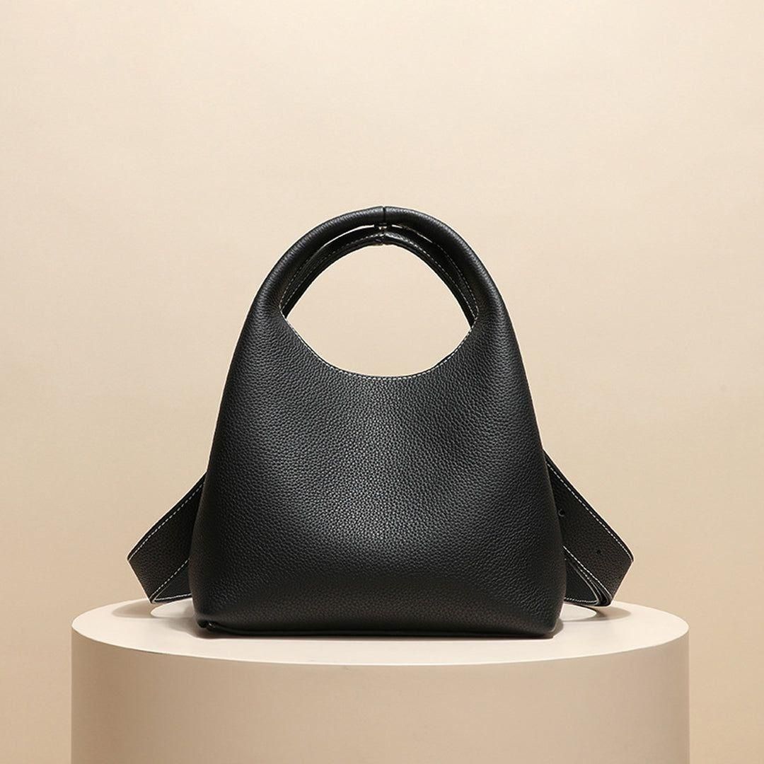 Davina Genuine Leather Shoulder Bag Vintage Style Everyday Handbag