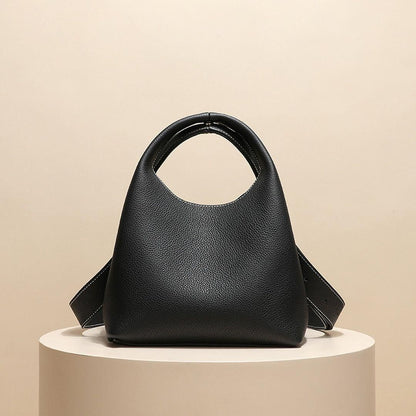 Davina Genuine Leather Shoulder Bag Vintage Style Everyday Handbag