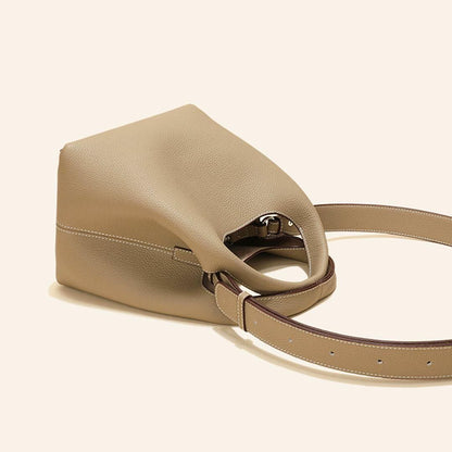 Davina Genuine Leather Shoulder Bag Vintage Style Everyday Handbag