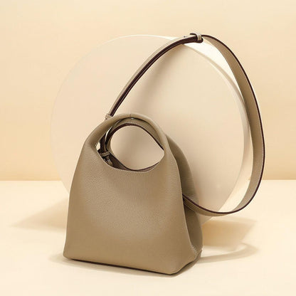 Davina Genuine Leather Shoulder Bag Vintage Style Everyday Handbag