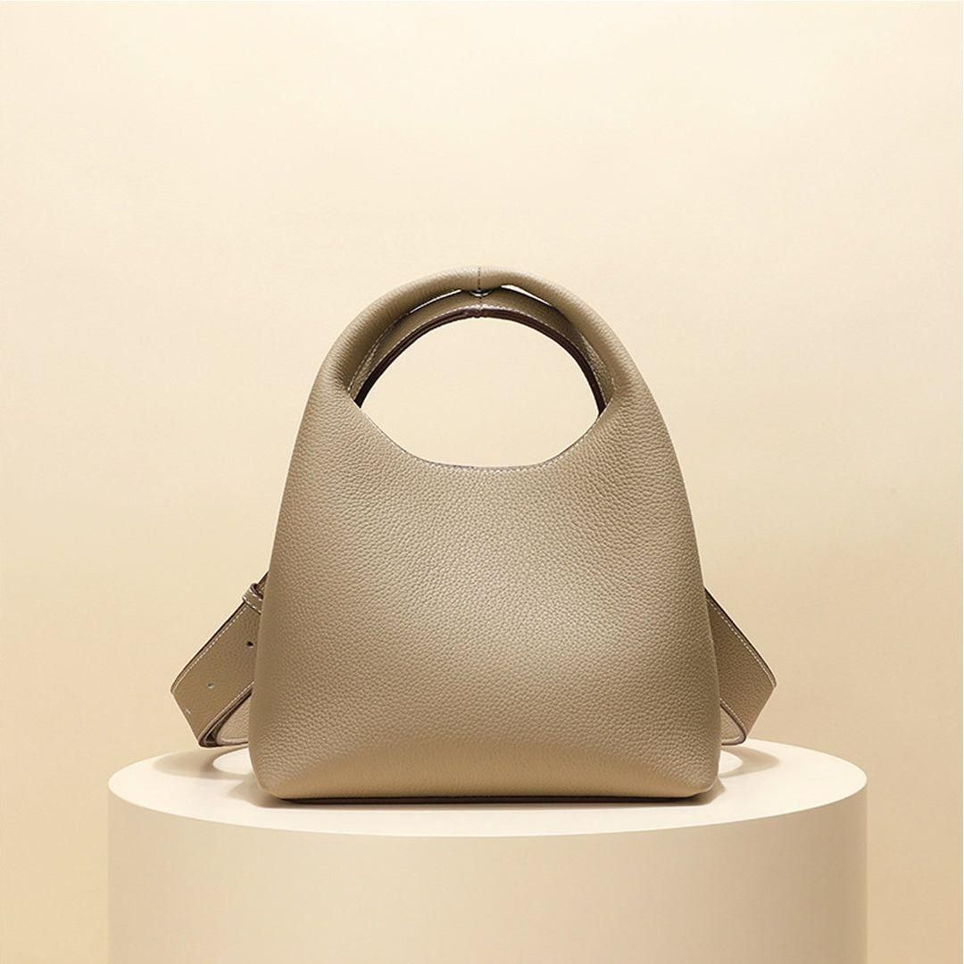 Davina Genuine Leather Shoulder Bag Vintage Style Everyday Handbag
