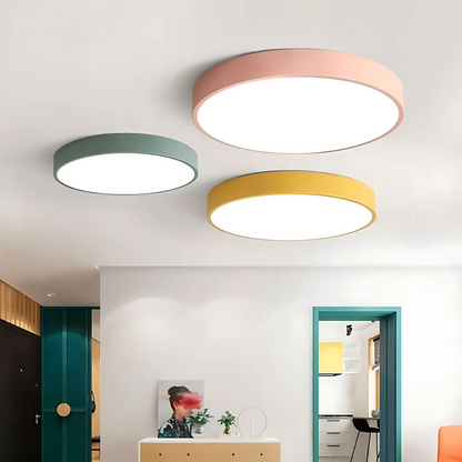 Delos Scandinavian Wooden LED Ceiling Light for Modern Ambient Lighting