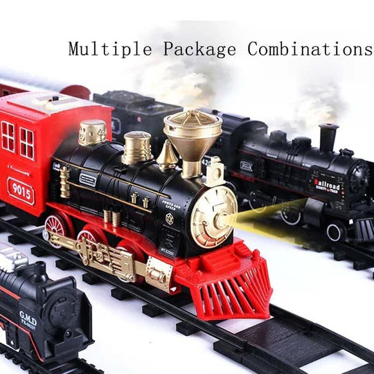 Deluxe 39 Piece HO Scale Model Train Set with Smoke Lights and Oval Track