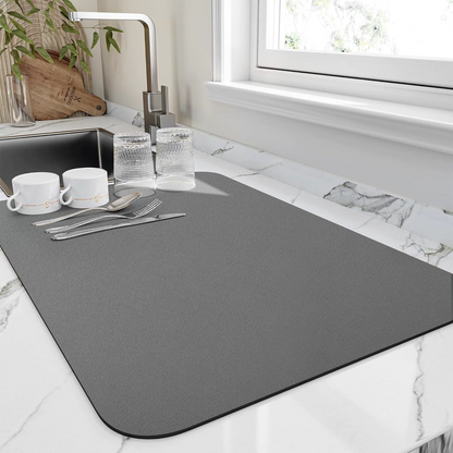 Diatomite Coffee Machine Mat with Quick Drying Non Slip Rubber Base
