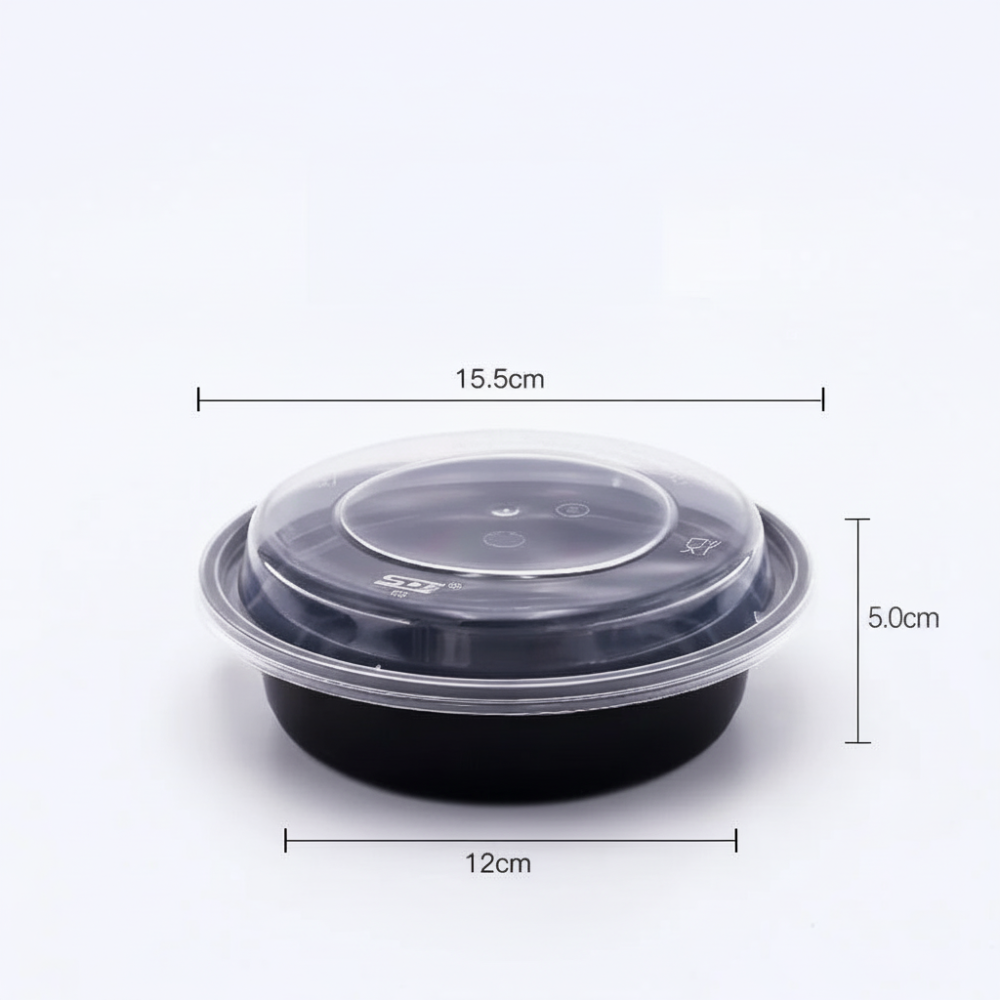 Disposable Plastic Meal Prep Food Storage Containers with Lids