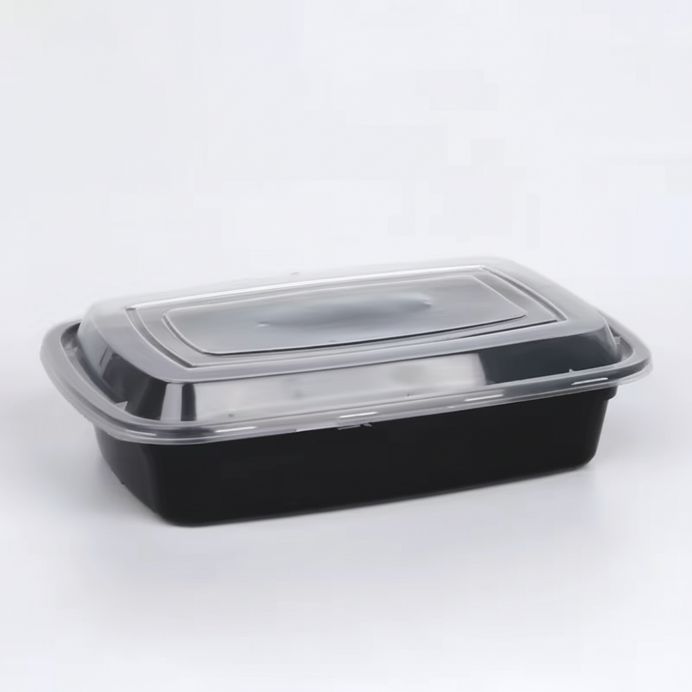 Disposable Plastic Meal Prep Food Storage Containers with Lids