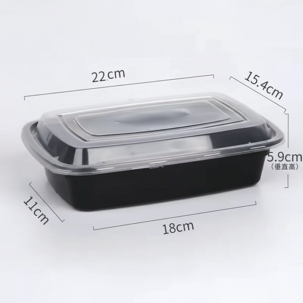 Disposable Plastic Meal Prep Food Storage Containers with Lids