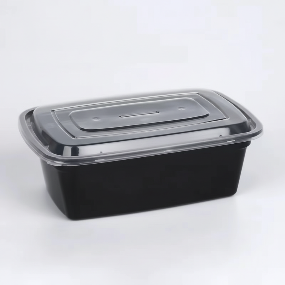 Disposable Plastic Meal Prep Food Storage Containers with Lids