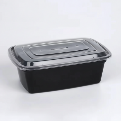 Disposable Plastic Meal Prep Food Storage Containers with Lids