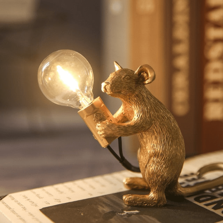 Doctor Mousey Designer Mouse Lamp Unique LED Table & Shelf Light